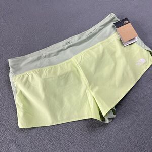 North Face LT Short Womens XL Green Liner‎ Trail Running Hike Gym
